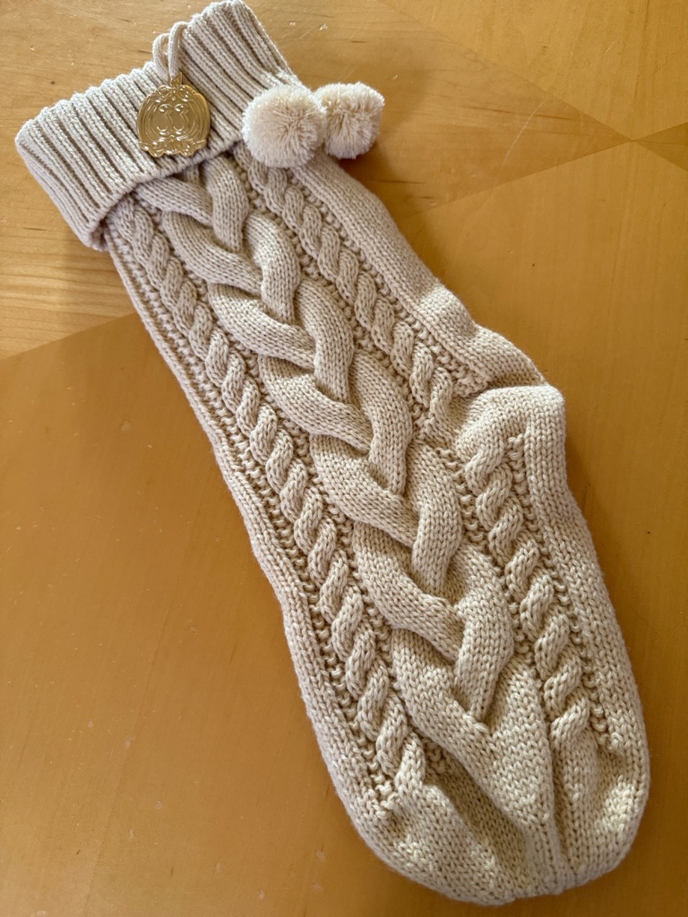 DISNEYLAND CLUB 33 Collectible Holiday Stocking w/ gold charm-RARE Sold Out Item